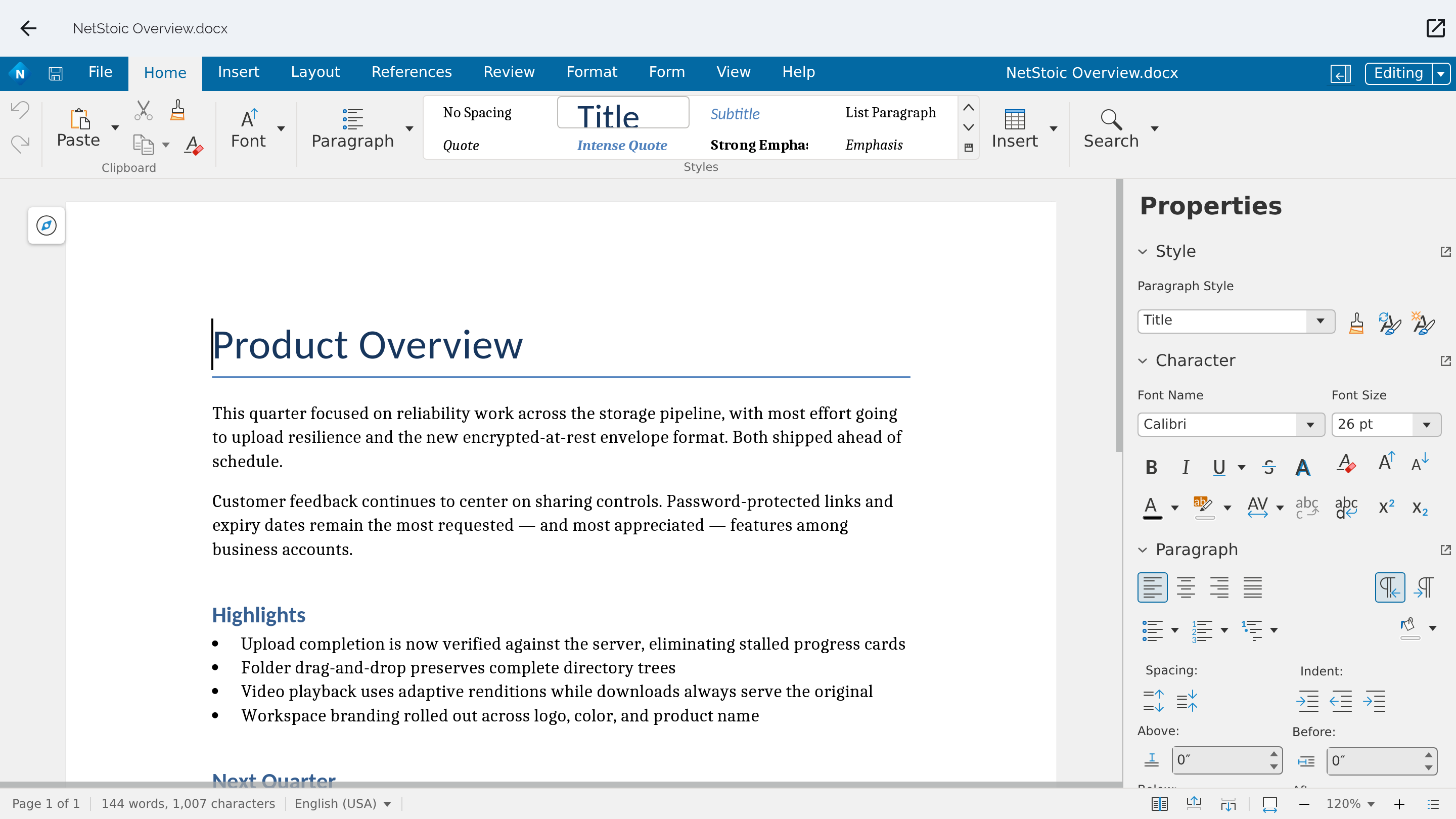 Document collaboration